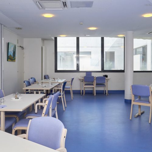 EHPAD de la fondation Roguet : intérieur du batiment